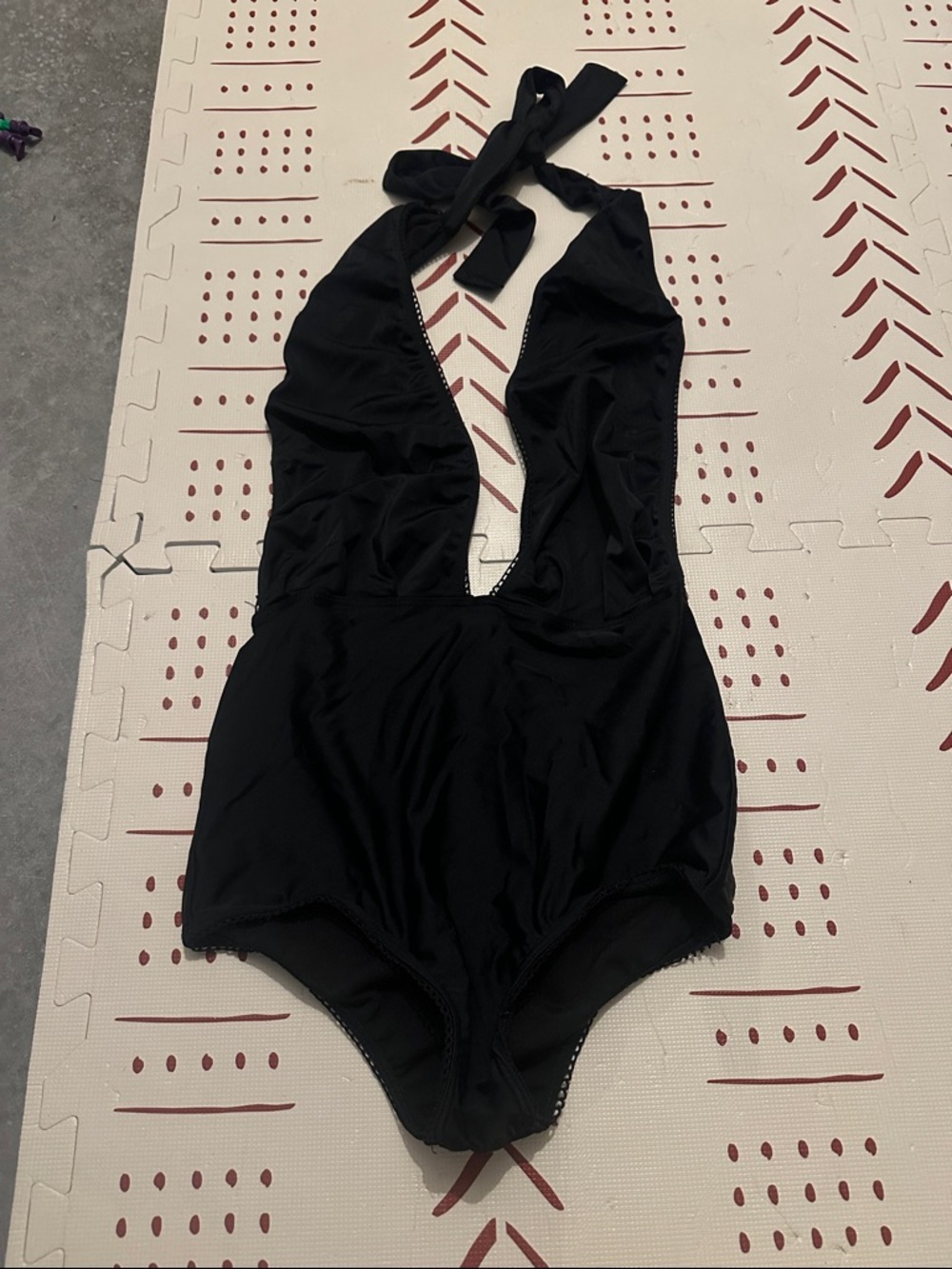 Mandalynn Black Halter Swimsuit Top